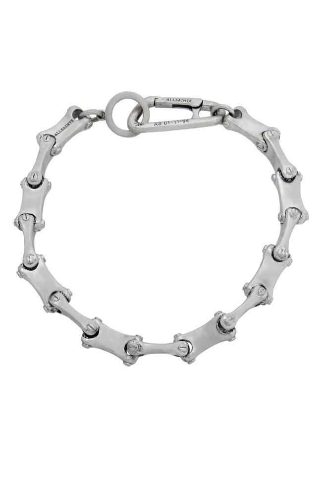 AllSaints Men's Chain Link Bracelet in Warm Silver Cover