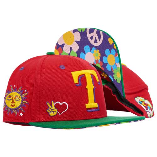 Pro Standard Rangers Peace & Love Snapback Hat - Adult Red Cover