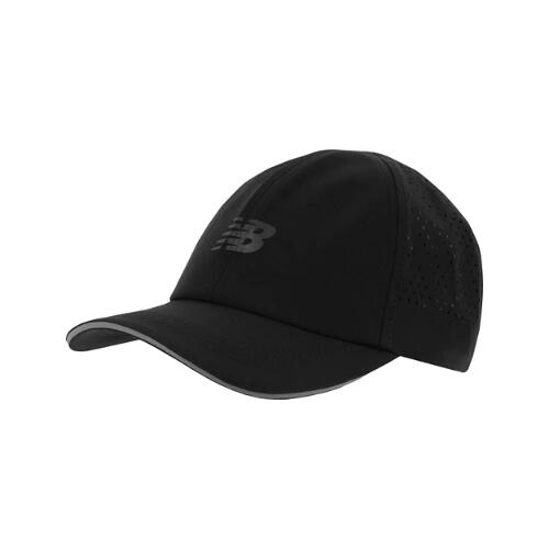 New Balance 6 Panel Laser Performance Hat - Black Cover