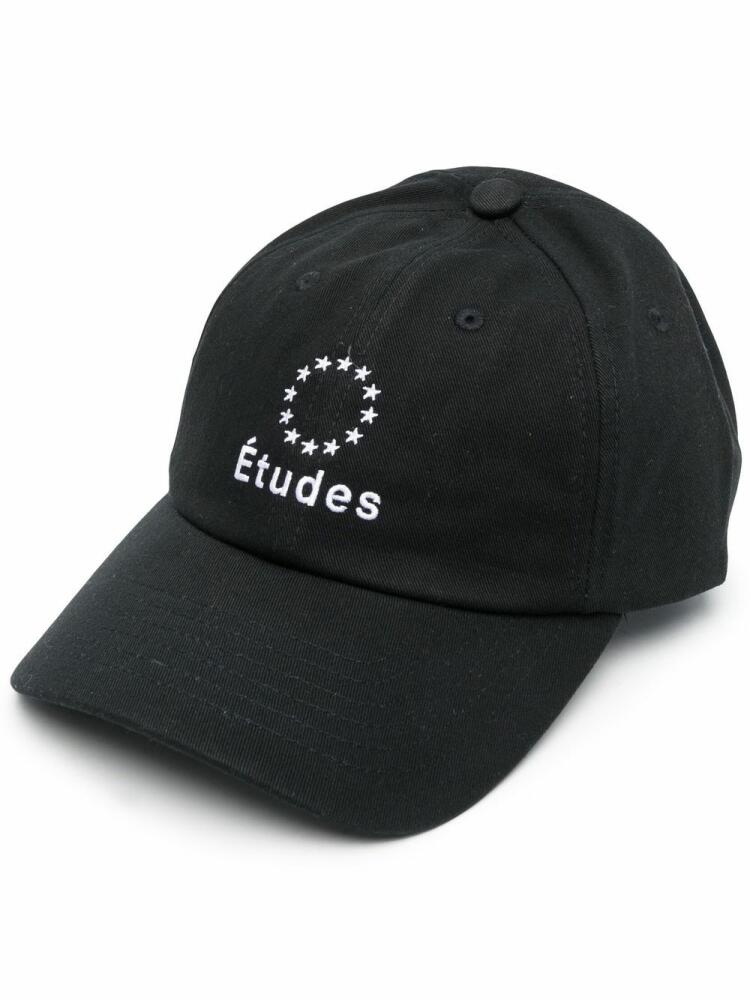 Etudes logo-embroidered cotton cap - Black Cover