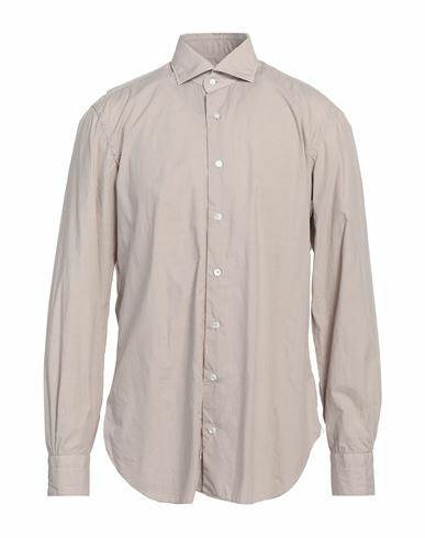 Barba Napoli Man Shirt Light grey Cotton Cover