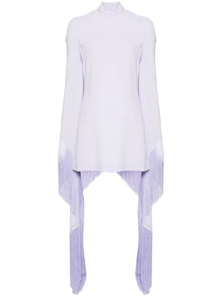 Taller Marmo Del Mar fringed mini dress - Purple Cover