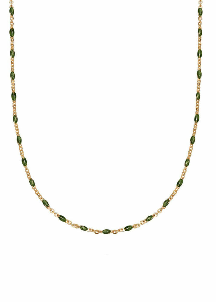 Daisy London Treasures 18kt Gold-plated Necklace - Green Cover