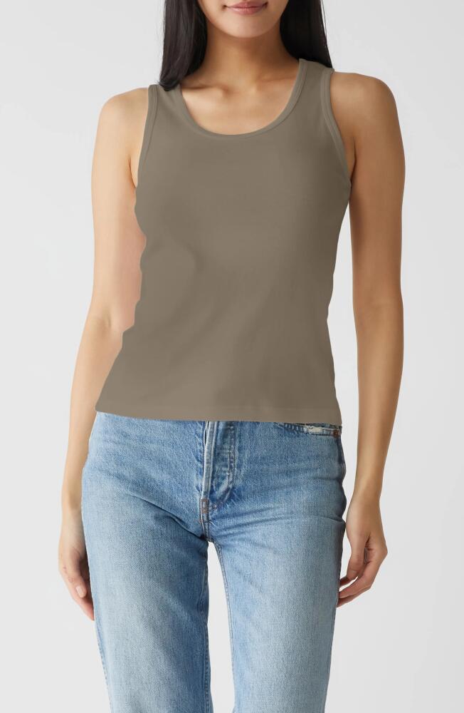 Michael Stars Juno Scoop Neck Tank in Olive Cover