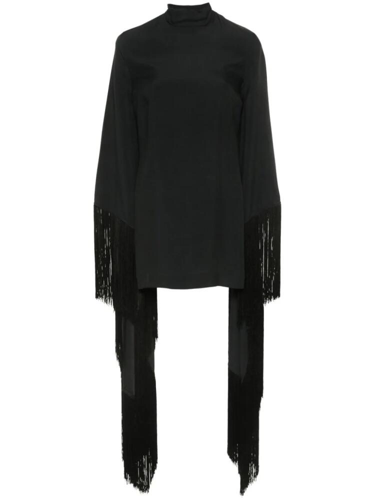 Taller Marmo Del Mar fringed mini dress - Black Cover