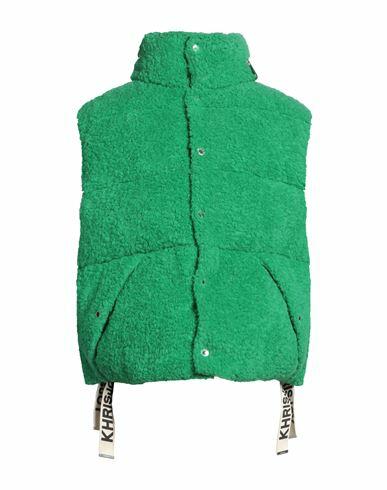 Khrisjoy Man Puffer Green Polyacrylic, Polyester, Wool Cover