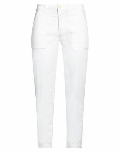 Paul & Joe Woman Pants Ivory Cotton, Elastane Cover