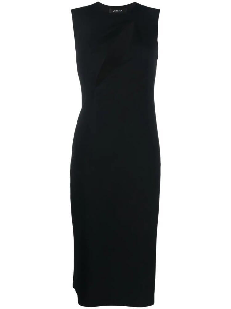 Versace cut-out sleeveless midi dress - Black Cover