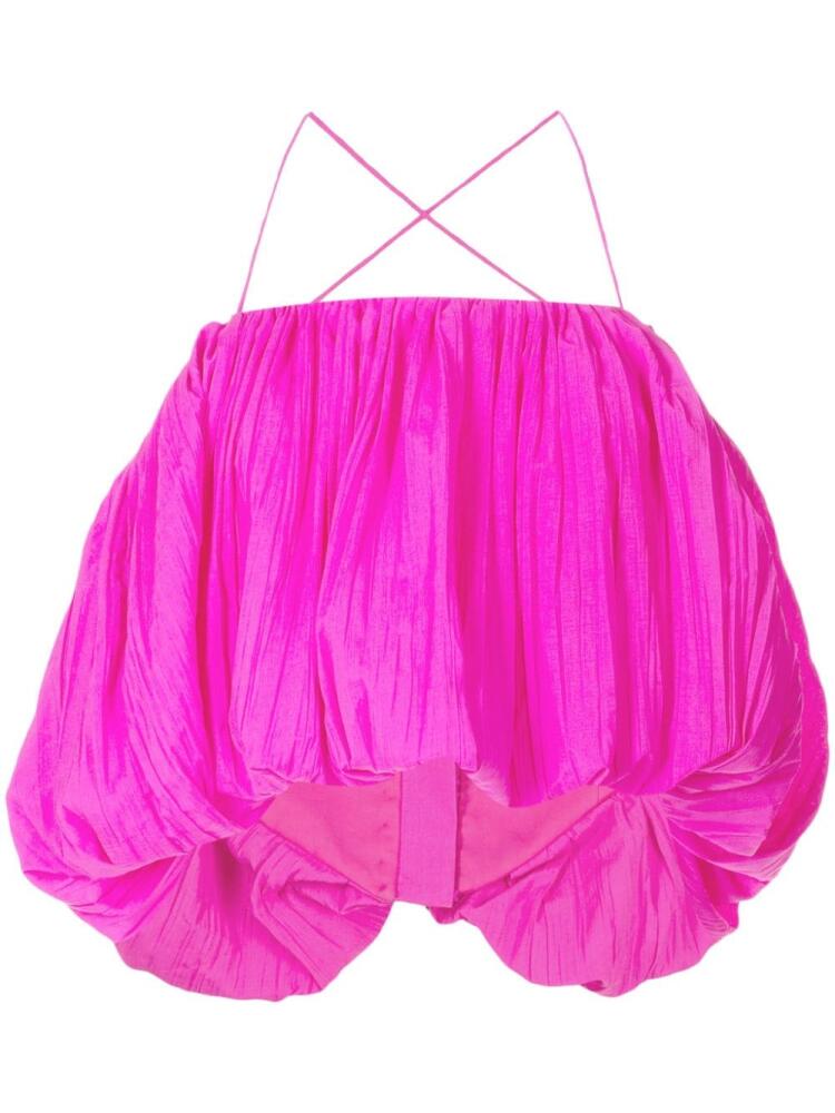 Acler Varley pleated top - Pink Cover