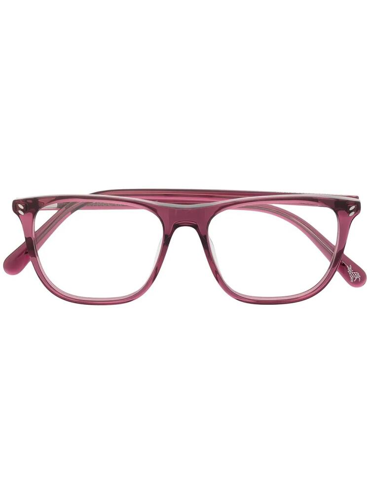 Stella McCartney Eyewear angular glasses - Pink Cover