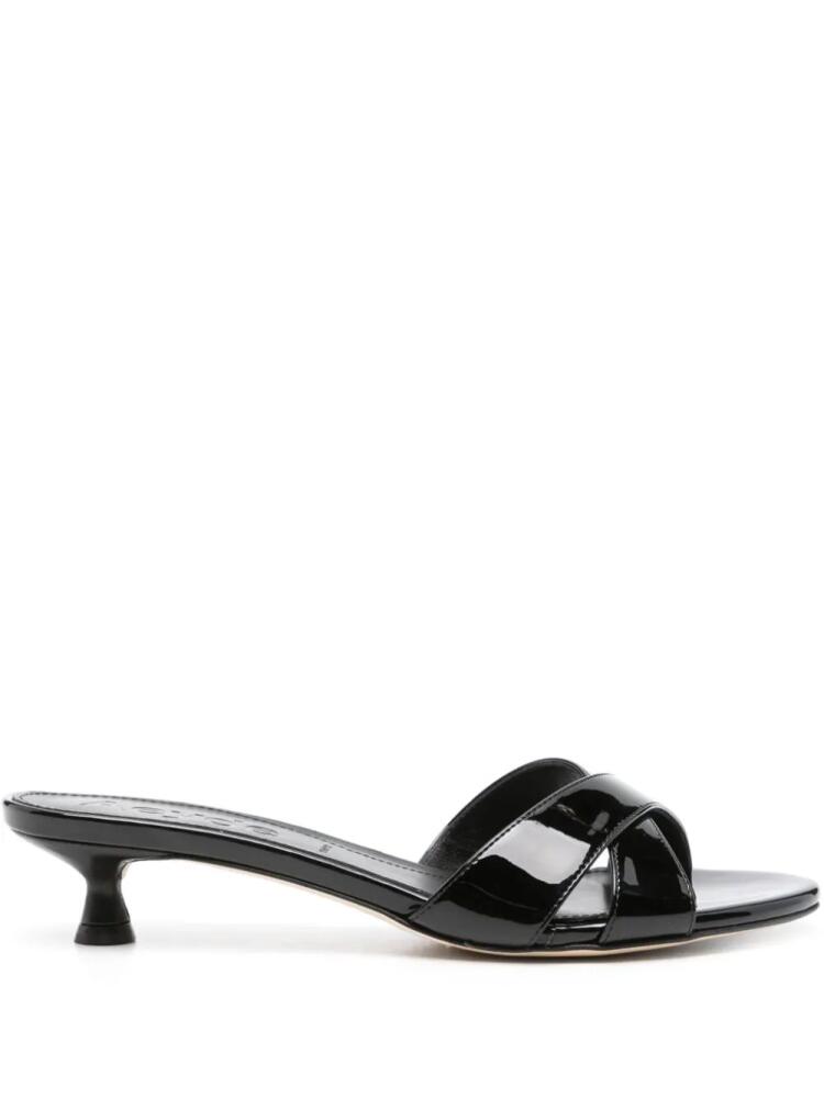 Aeyde Stina leather mules - Black Cover