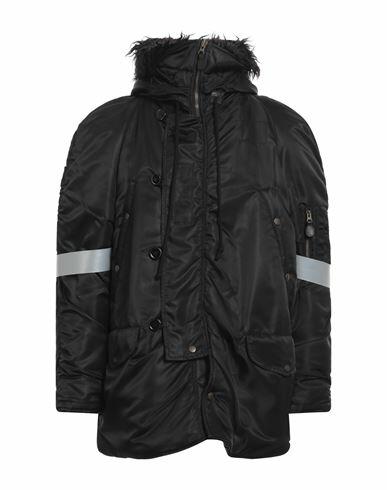 Mm6 Maison Margiela Man Coat Black Polyamide Cover