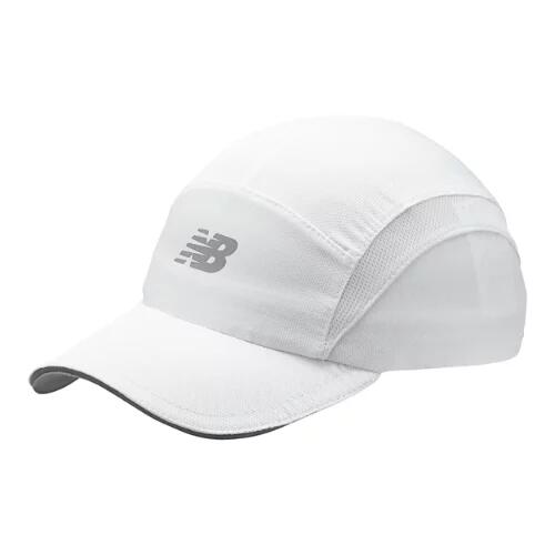 New Balance 5 Panel Performance Hat - White Cover