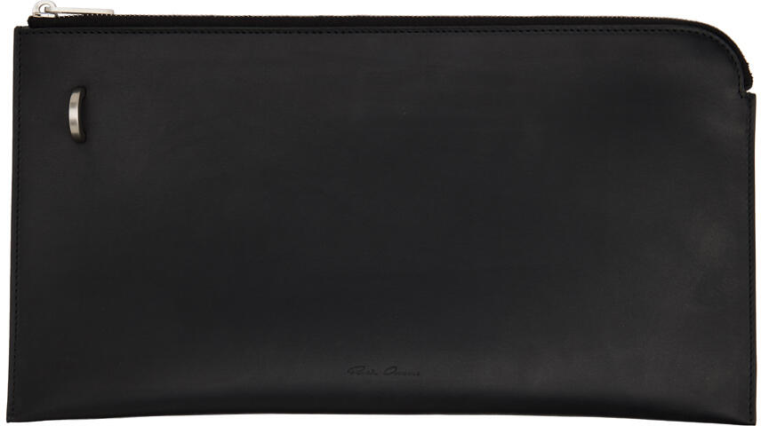 Rick Owens Black Porterville Invite Envelope Wallet Cover