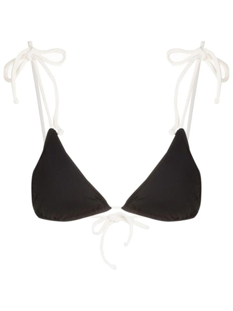 Clube Bossa two-tone bikini top - Black Cover