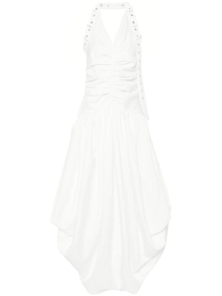 Rokh draped-design dress - White Cover