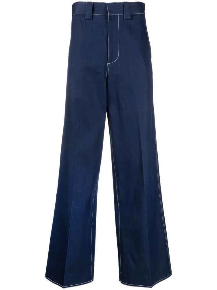 Sunnei wide-leg long jeans - Blue Cover