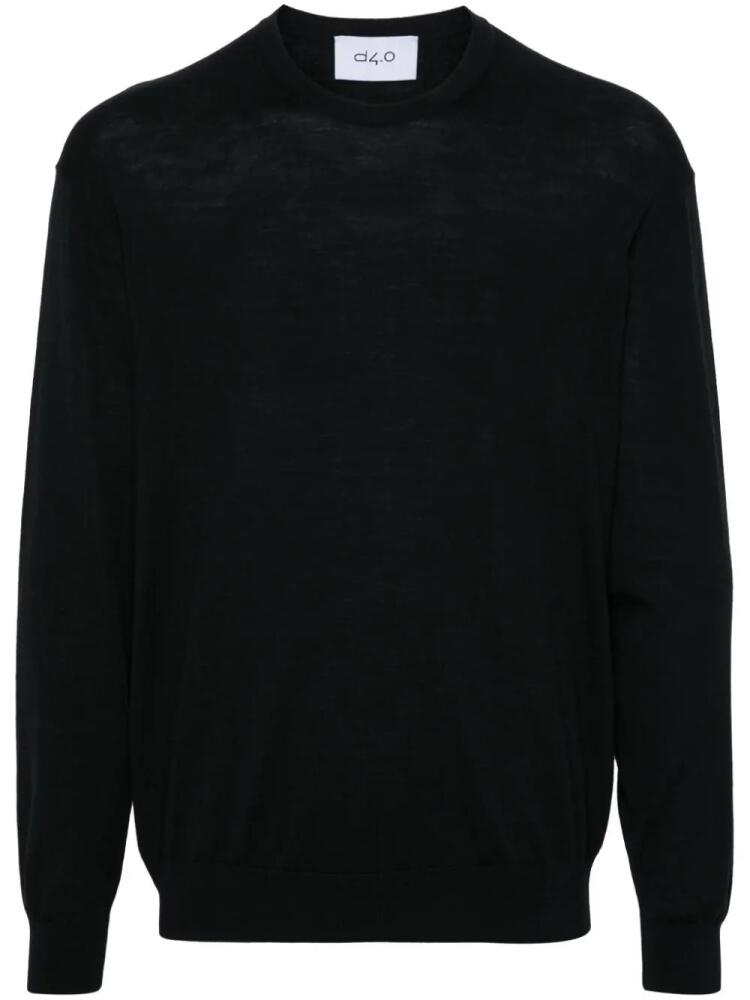 D4.0 wool sweater - Black Cover