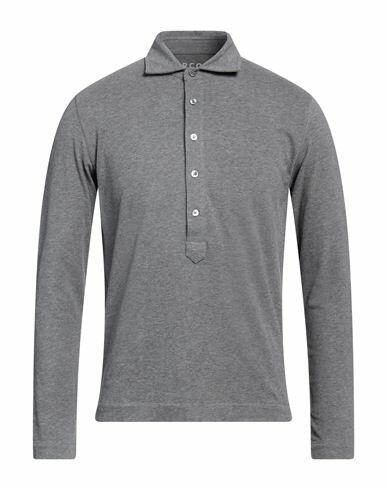 Circolo 1901 Man Polo shirt Grey Cotton, Elastane Cover