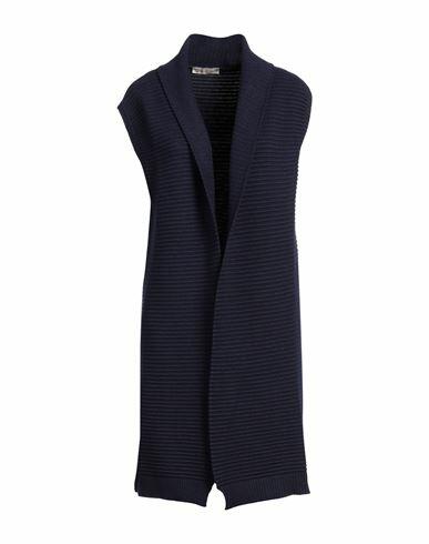 Cashmere Company Woman Cardigan Navy blue Wool, Cashmere, Nylon, Elastane Cover