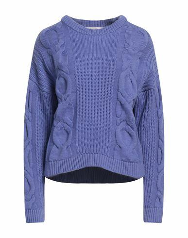 Liviana Conti Woman Sweater Purple Virgin Wool Cover