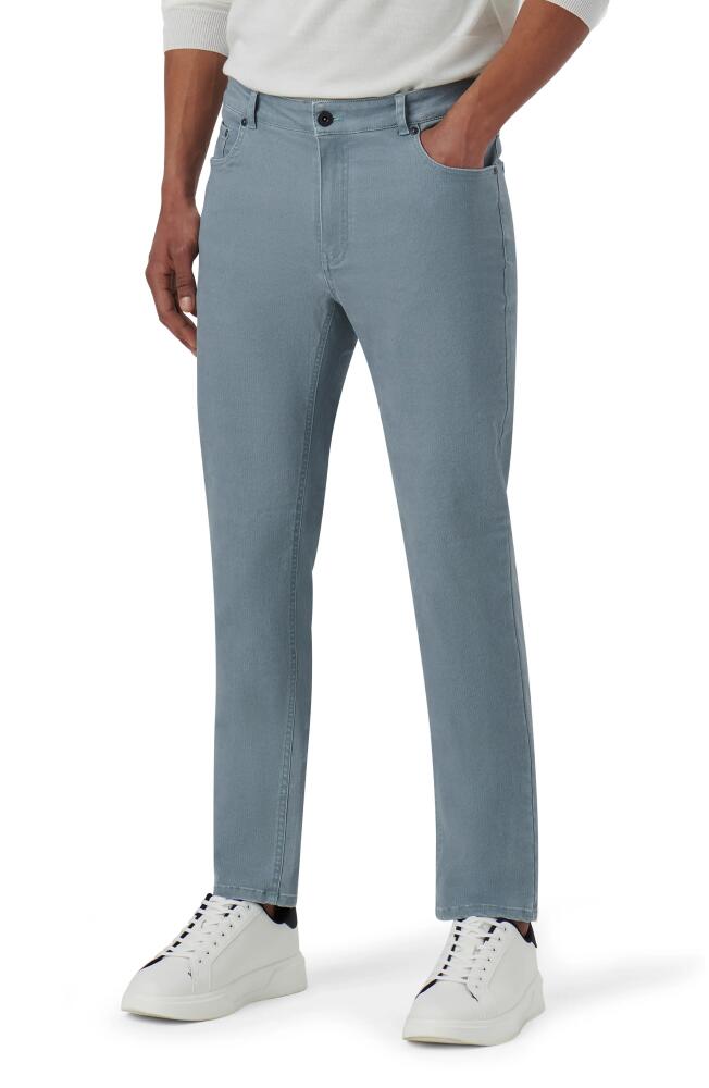 Bugatchi Five-Pocket Straight Leg Pants in Dusty Blue Cover