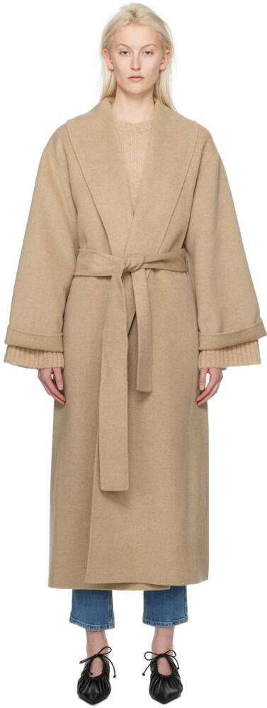 by Malene Birger Taupe Trullem Coat Cover