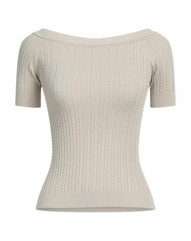 Solotre Woman Sweater Beige Viscose, Polyester Cover