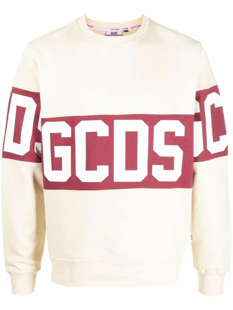 GCDS logo-print sweatshirt - Neutrals Cover