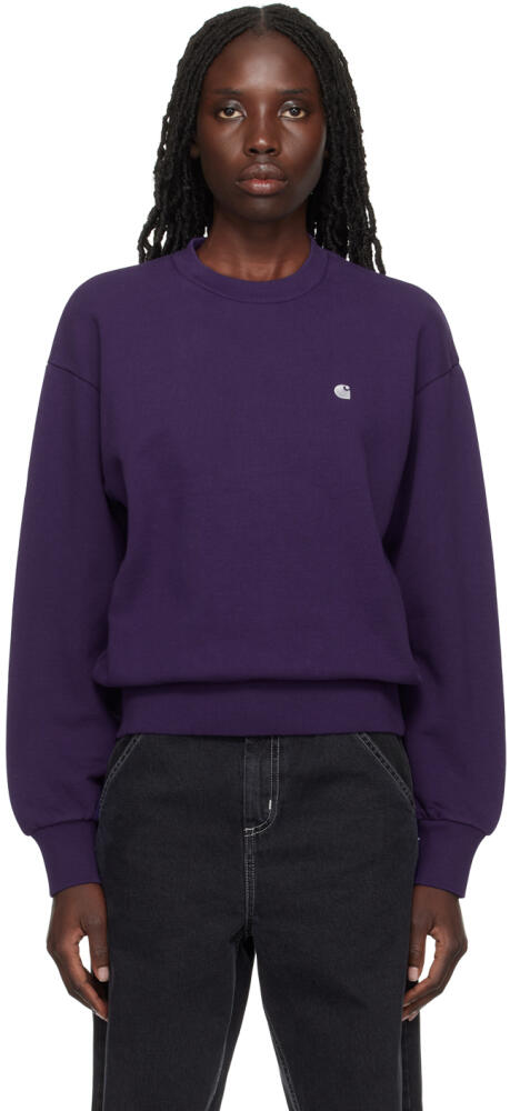 Carhartt Work In Progress Purple Casey Sweatshirt Cover