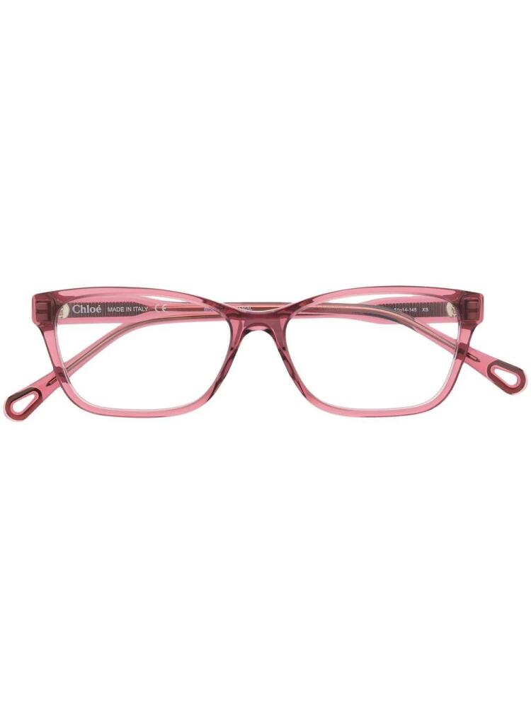 Chloé Eyewear square-frame optical glasses - Pink Cover