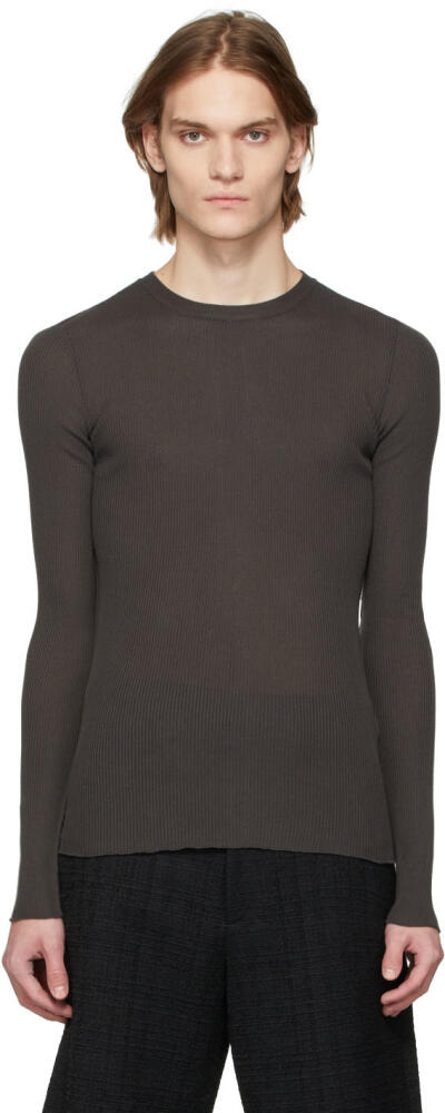 GAUCHERE SSENSE Exclusive Grey Knit T-Shirt Cover