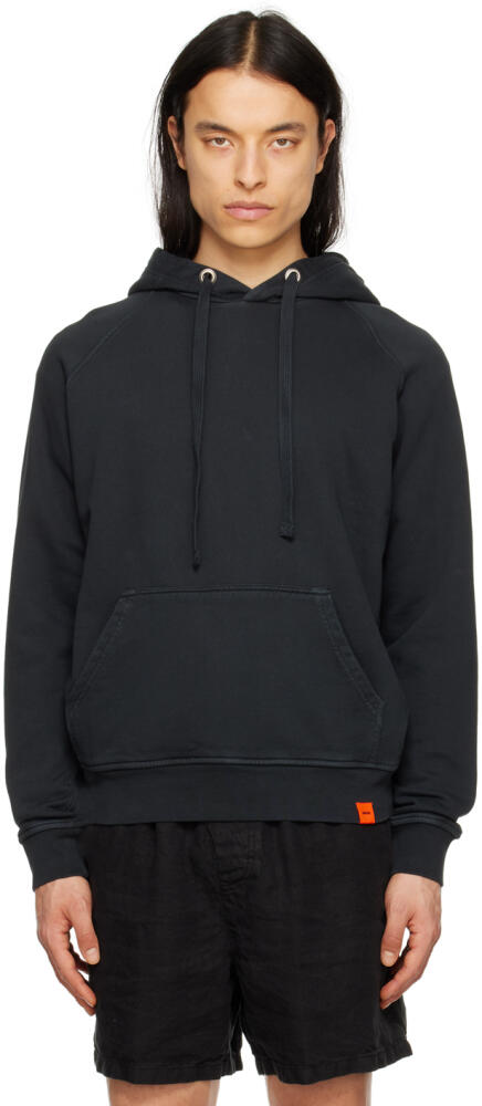 ASPESI Black Drawstring Hoodie Cover