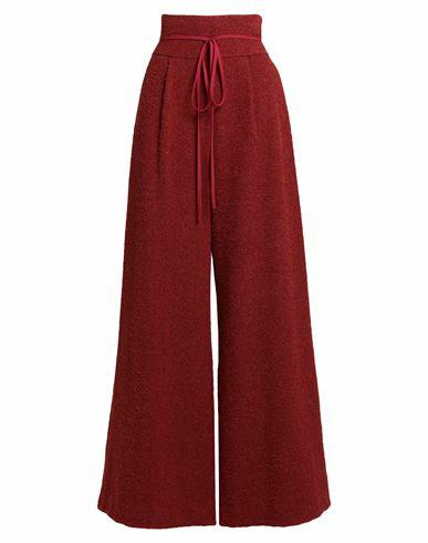 Rosie Assoulin Woman Pants Tomato red Virgin Wool, Polyester, Acrylic, Alpaca wool Cover