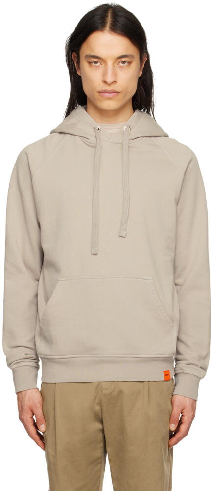 ASPESI Beige Drawstring Hoodie Cover