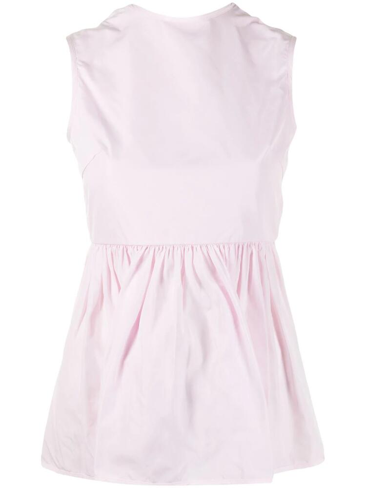 Cecilie Bahnsen open-back sleeveless blouse - Pink Cover