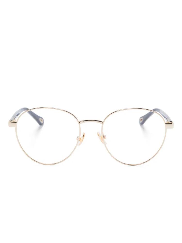 Chloé Eyewear round-frame glasses - Gold Cover