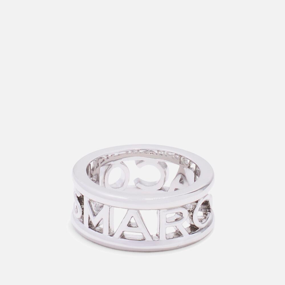 Marc Jacobs Logo Silver-Tone Ring Cover