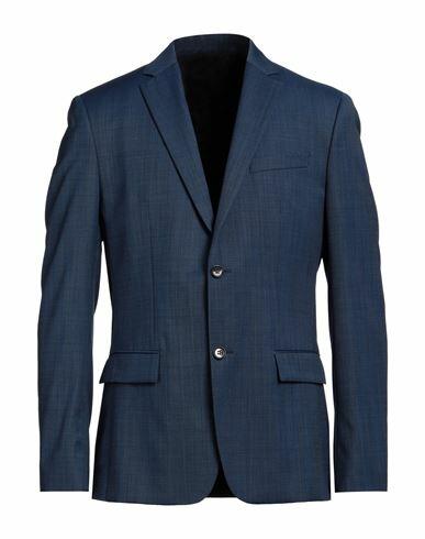 Calvin Klein Man Blazer Slate blue Wool, Polyester, Nylon Cover