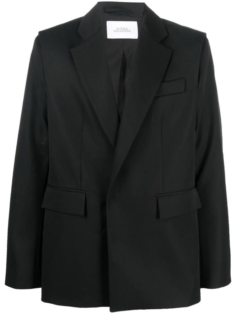 Bianca Saunders Marv single-breasted blazer - Black Cover