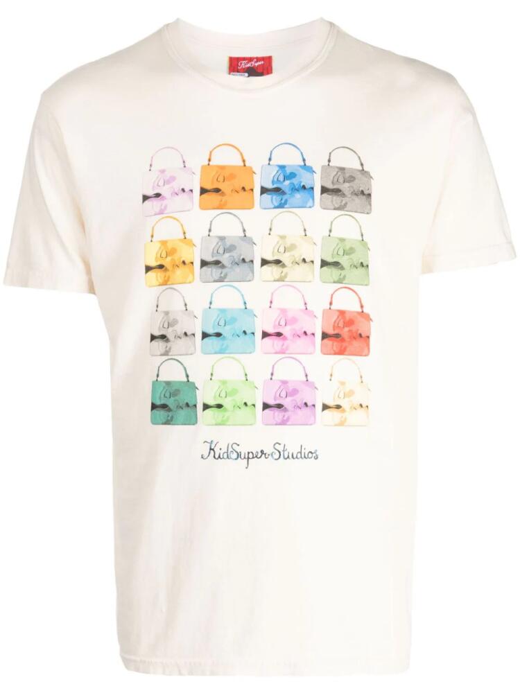 KidSuper Kissing Bags cotton T-shirt - Neutrals Cover