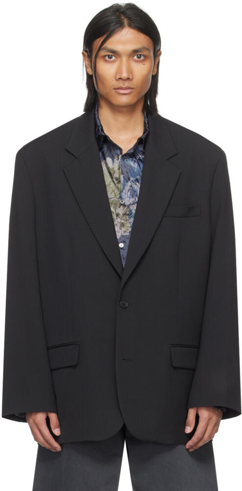 Acne Studios Black Two-Button Blazer Cover