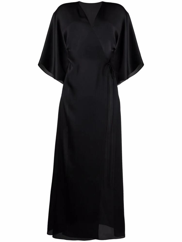 Carine Gilson tie-waist silk dressing gown - Black Cover