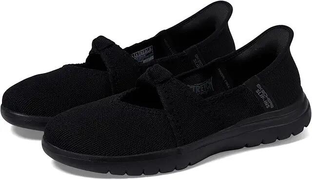 SKECHERS Performance Hands Free Slip-ins On-The-Go Flex - Audrey (Black) Women's Flat Shoes Cover