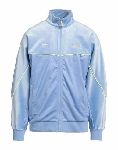 Li-ning Man Sweatshirt Light blue Polyester Cover