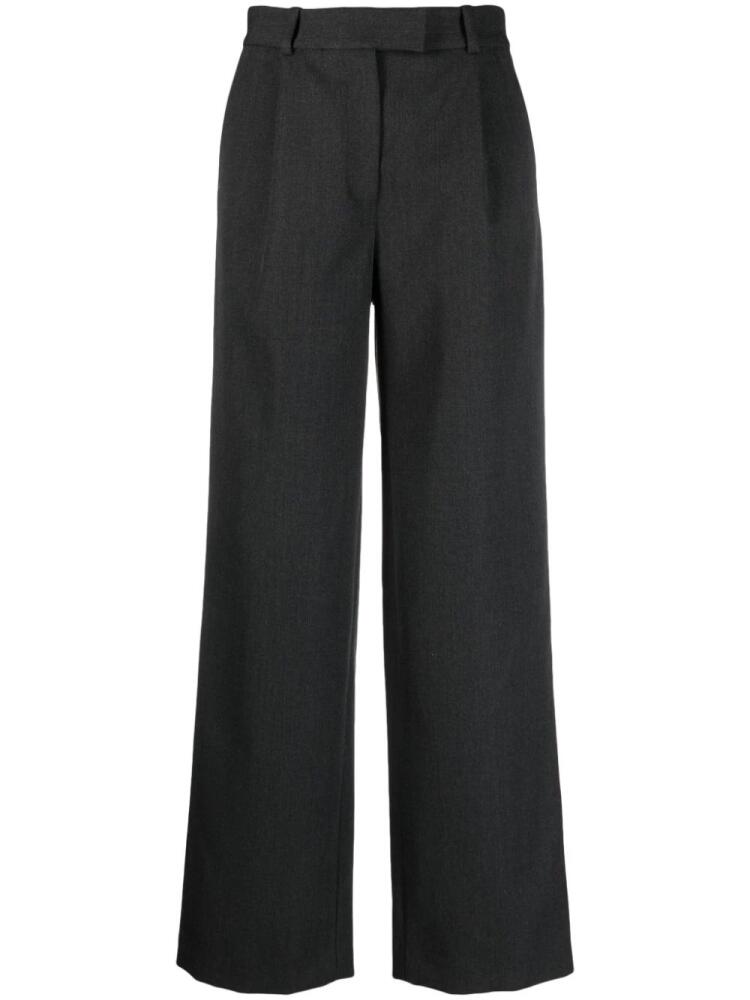 Simkhai pressed-crease wool-blend tailored trousers - Grey Cover