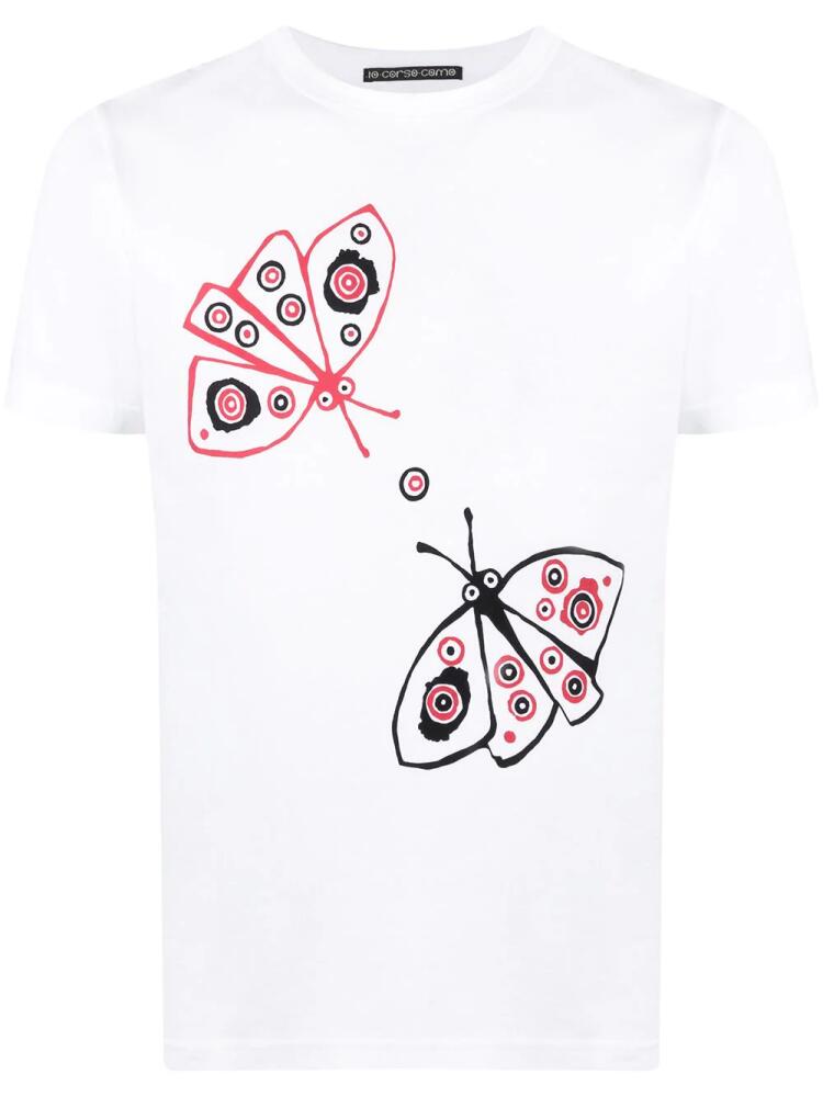 10 CORSO COMO graphic print short-sleeved T-shirt - White Cover