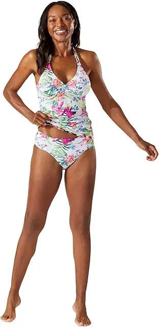 Tommy Bahama Coastal Gardens Reversible Tankini (White Reversible) Women's Swimwear Cover