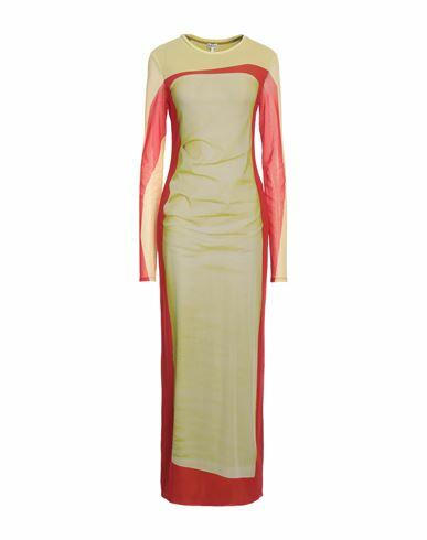 Loewe Woman Maxi dress Acid green Polyamide, Elastane, Viscose Cover