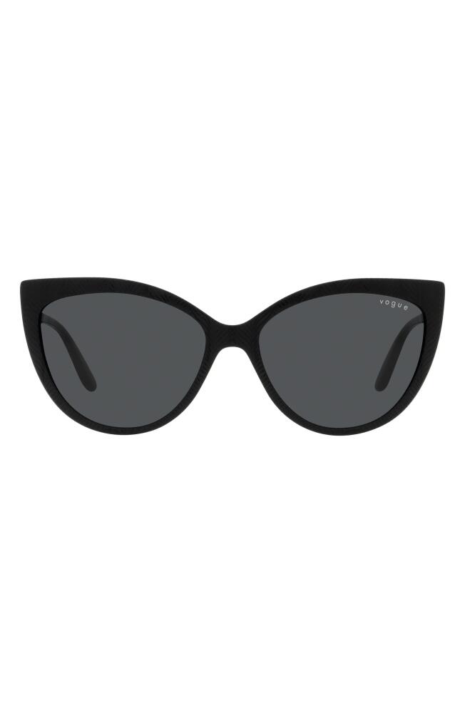 VOGUE 57mm Cat Eye Sunglasses in Black Cover